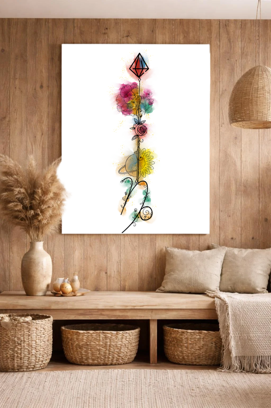 Steinbock ♑ – Sternzeichen-Canvas/Leinwand. Stärke. Beständigkeit. Weisheit.