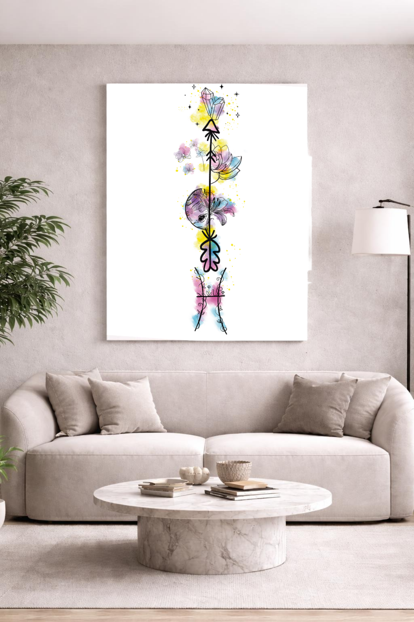 Fische ♓ – Sternzeichen-Canvas. Intuition. Hingabe. Seelentiefe.