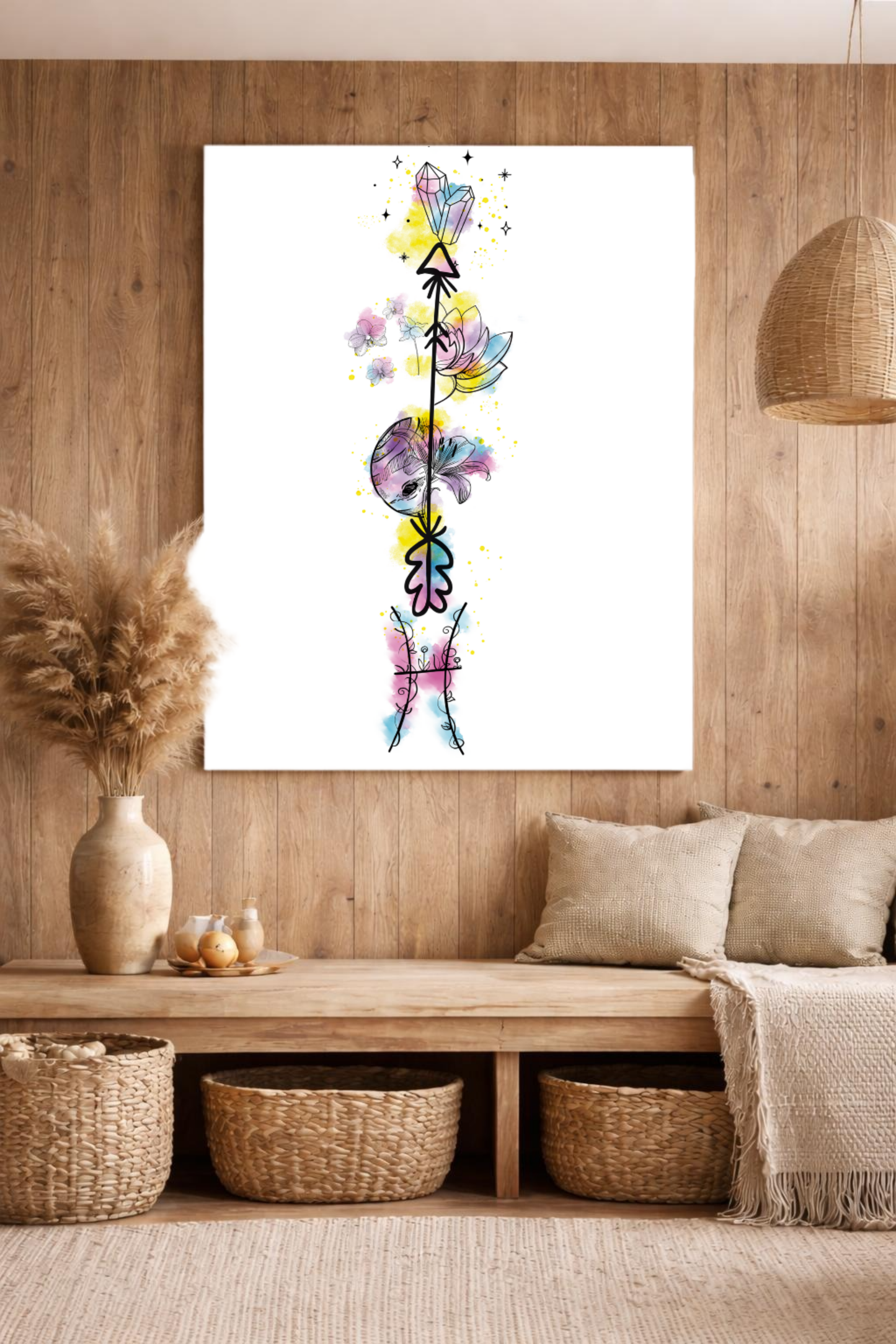 Fische ♓ – Sternzeichen-Canvas. Intuition. Hingabe. Seelentiefe.