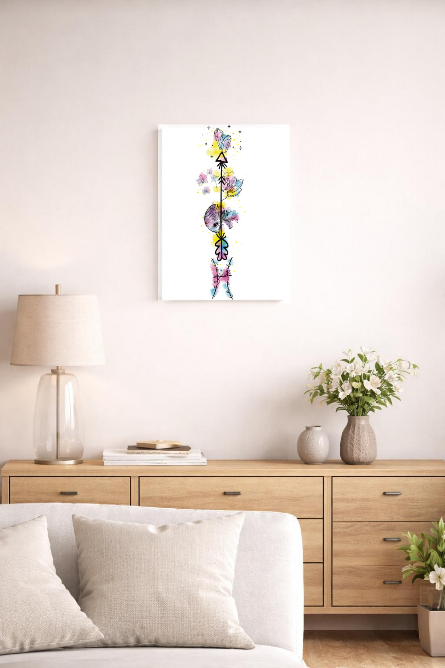 Fische ♓ – Sternzeichen-Canvas. Intuition. Hingabe. Seelentiefe.