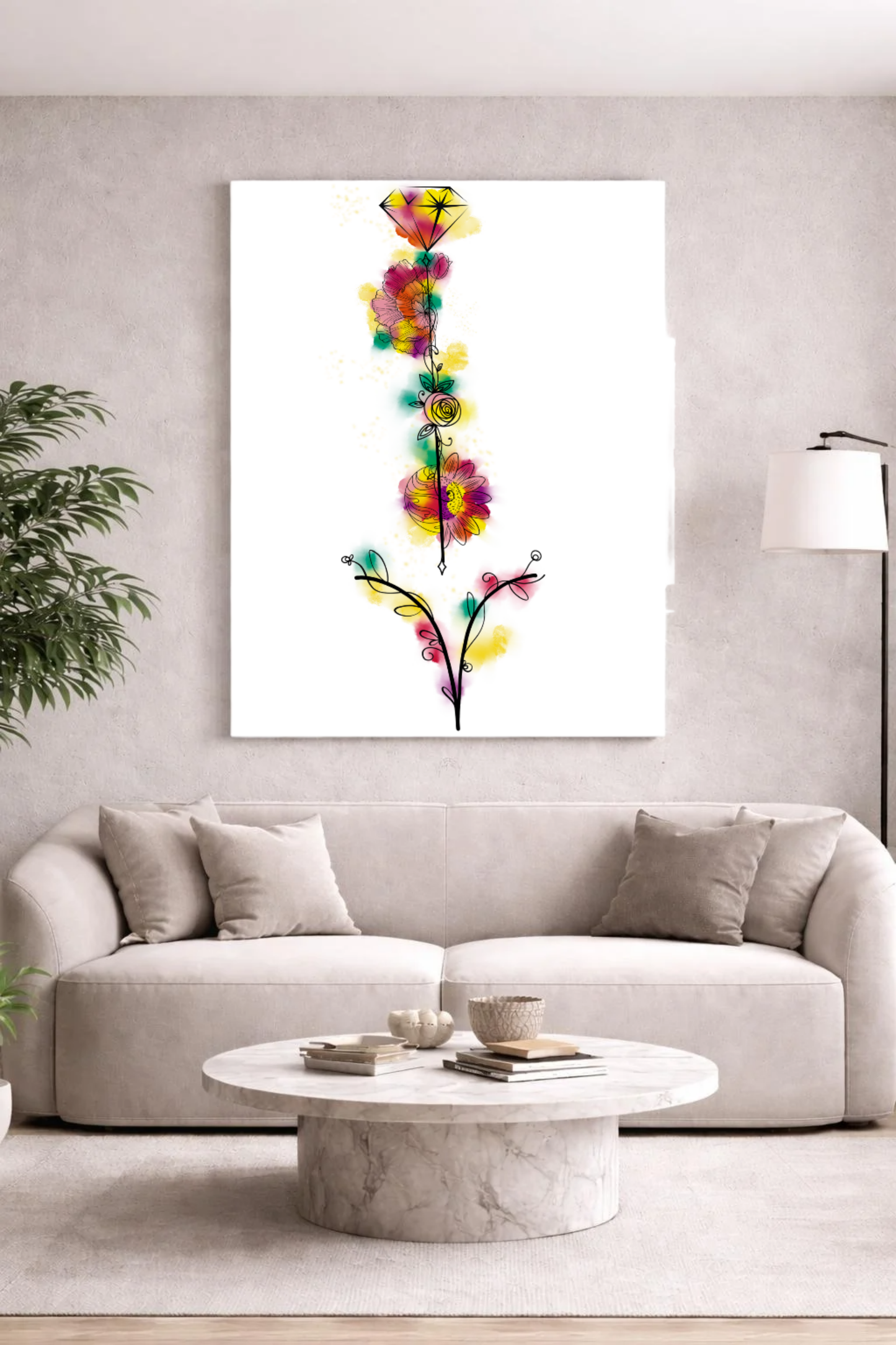Widder ♈ – Sternzeichen-Canvas | Mut. Energie. Neubeginn.