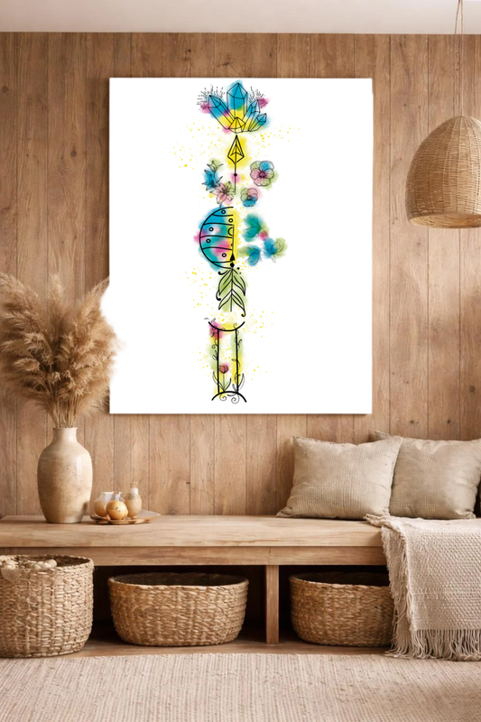 Zwillinge ♊ – Sternzeichen-Canvas.  Leichtigkeit. Ausdruck. Vielseitigkeit.