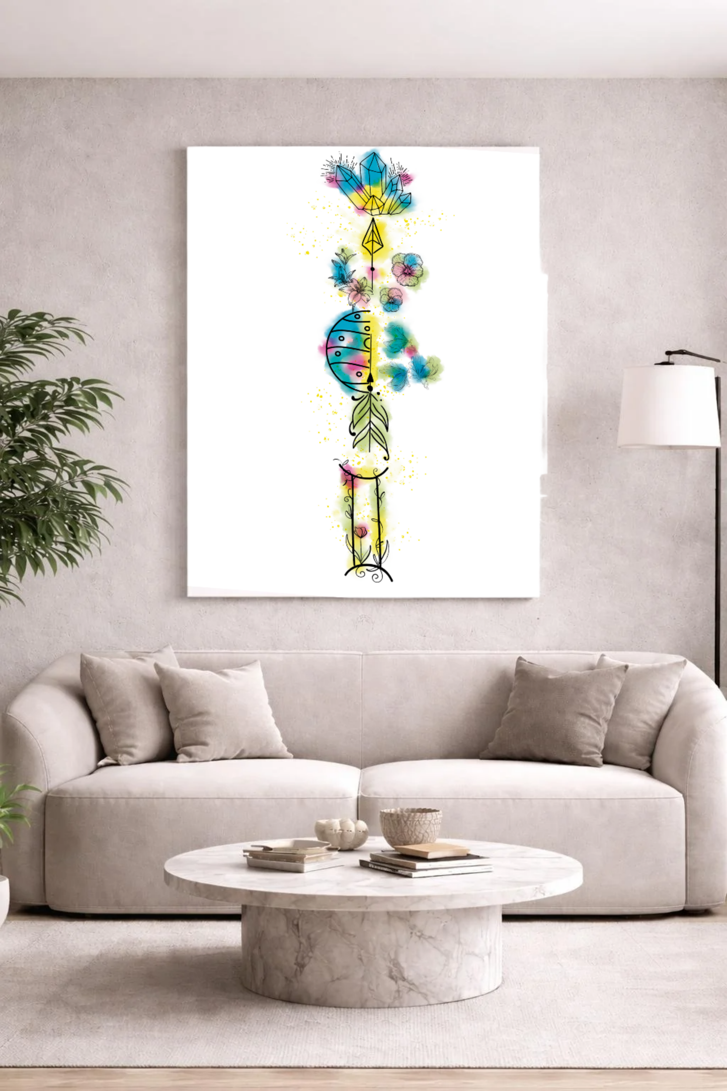 Zwillinge ♊ – Sternzeichen-Canvas.  Leichtigkeit. Ausdruck. Vielseitigkeit.