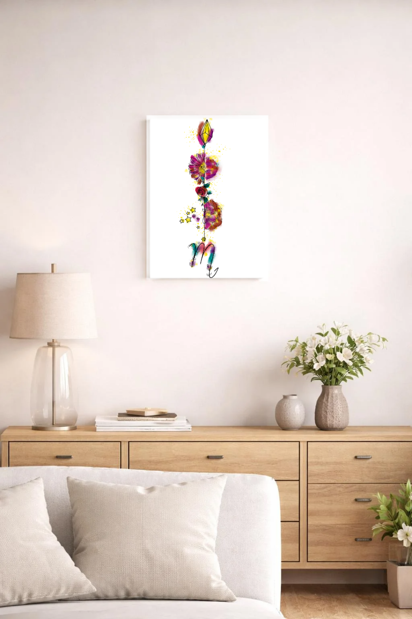 Skorpion ♏ – Sternzeichen-Canvas.  Tiefe. Transformation. Leidenschaft.