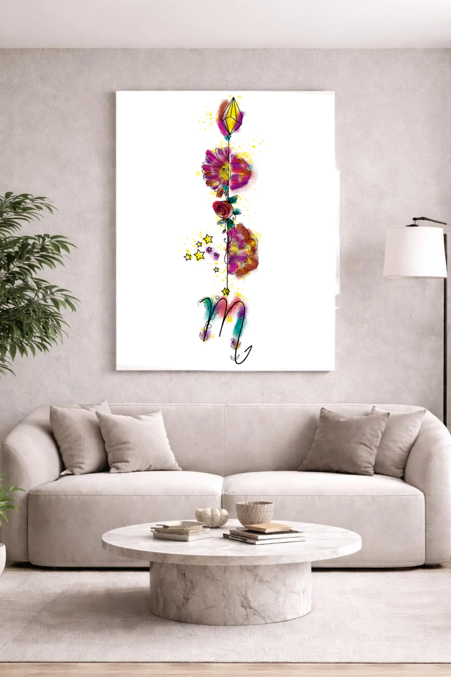 Skorpion ♏ – Sternzeichen-Canvas.  Tiefe. Transformation. Leidenschaft.