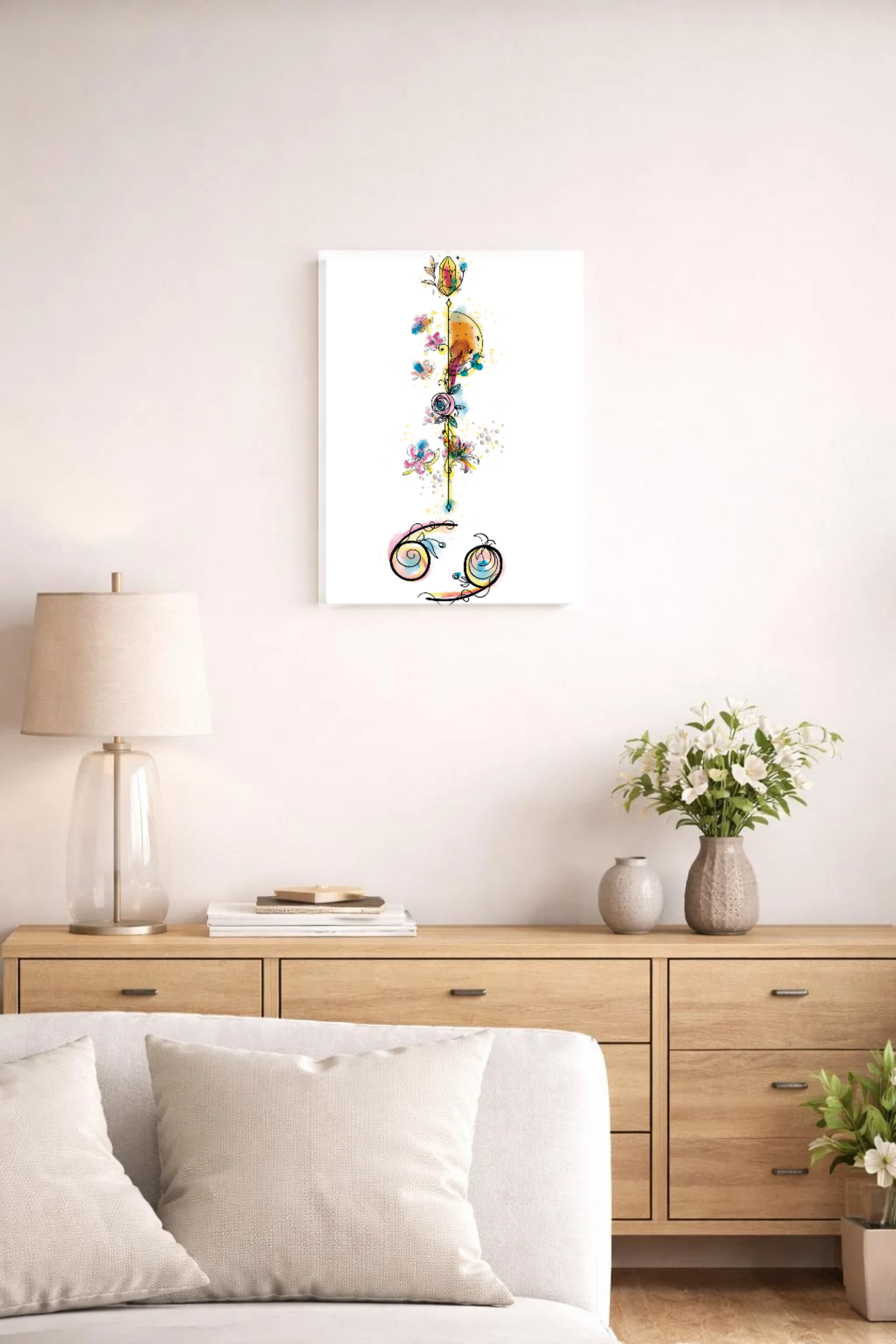 Krebs ♋ – Sternzeichen-Canvas | Intuition. Geborgenheit. Tiefe