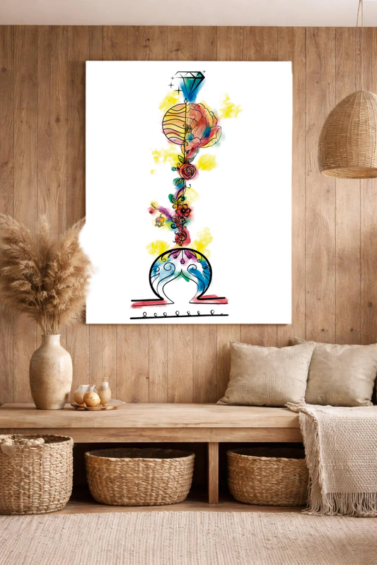 Waage ♎ – Sternzeichen-Canvas.  Harmonie. Schönheit. Balance.