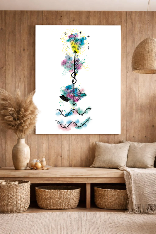 Wassermann ♒ – Sternzeichen-Canvas/Leinwand Freiheit. Vision. Einzigartigkeit.