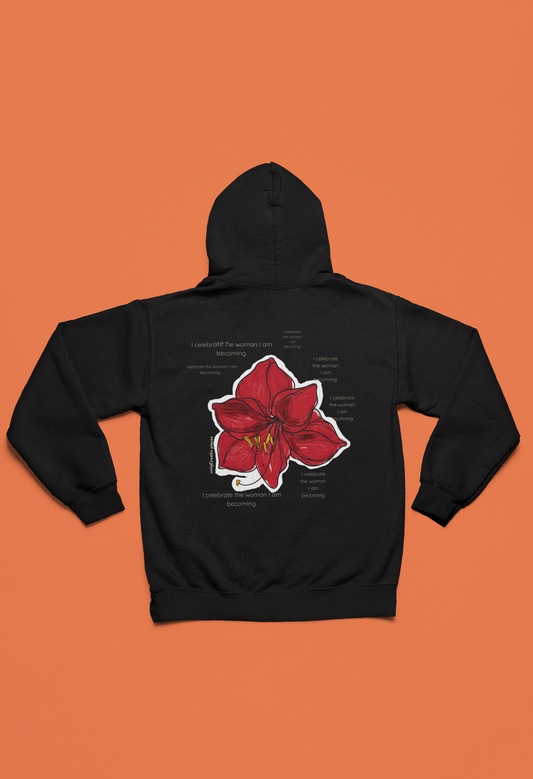 Amaryllis Rise – Winter Oversized Hoodie