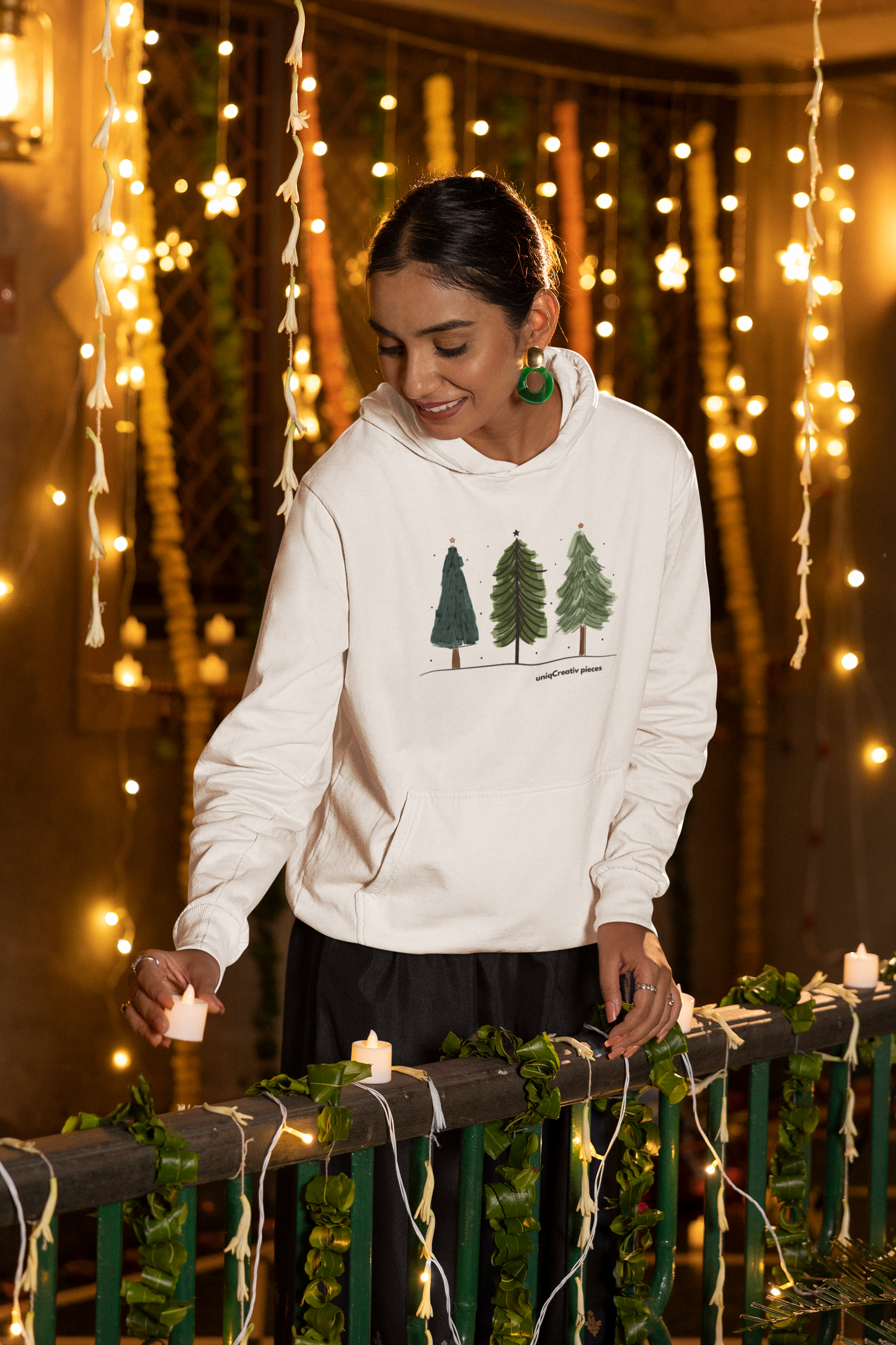 Winter Trees – Christmas Oversized Hoodie