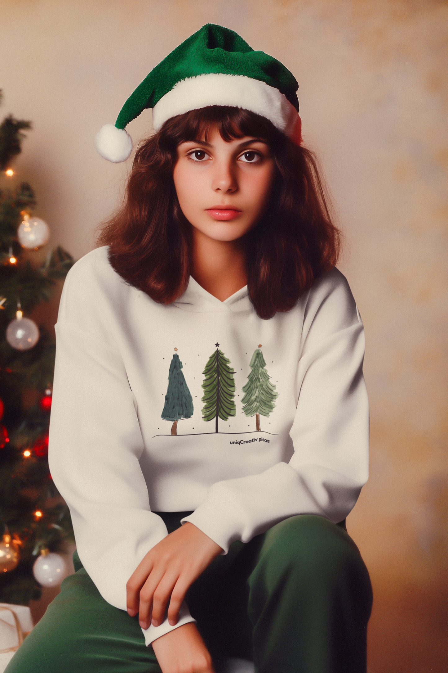 Winter Trees – Christmas Oversized Hoodie